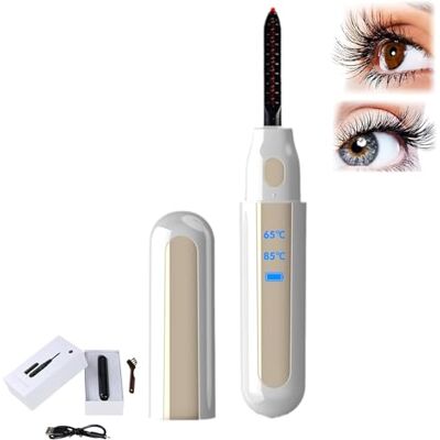 IFFANY Lashlux Pro Heated Eyelash Curler Charging Electric Eyelash Curler 8 Seconds Heated Curling Wand Eyelashes Portable Electric Heated Eyelash Curler Fast Natural Lasting IFFANY Lashlux Pro Heated Eyelash Curler Charging Electric Eyelash Curler 8 Seconds Heated Curling Wand Eyelashes Portable Electric Heated Eyelash Curler Fast Natural Lasting
