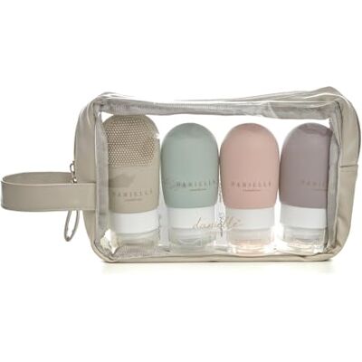 Upper Canada Danielle Creations Customisable Travel Toiletry Bag & Silicone Cosmetic Shampoo Bottles Set Upper Canada Danielle Creations Customisable Travel Toiletry Bag & Silicone Cosmetic Shampoo Bottles Set