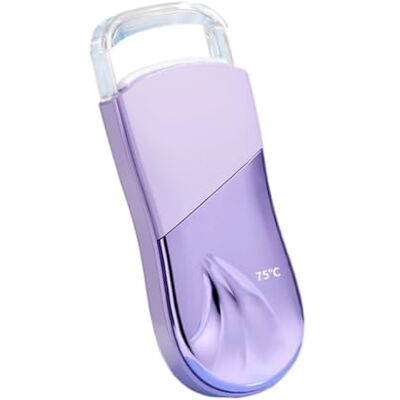 ljhnba Portable Eyelash Curler Compact Covered Design, Purple Curved Lash-Fit Press Area, Travel Makeup Tool for Daily Refreshes ljhnba Portable Eyelash Curler Compact Covered Design, Purple Curved Lash-Fit Press Area, Travel Makeup Tool for Daily Refreshes