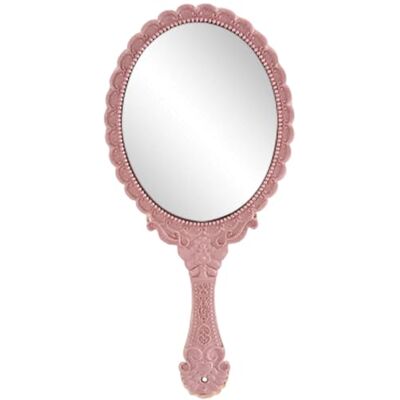 CNAFGBGG Handheld Mirror, 9.8x4.5 Inch Oval Shape Vintage Hand Mirror with Embossed Decorative Handle and Hanging Hole for Girls and Ladies.. CNAFGBGG Handheld Mirror, 9.8x4.5 Inch Oval Shape Vintage Hand Mirror with Embossed Decorative Handle and Hanging Hole for Girls and Ladies..