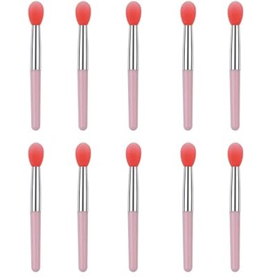 Qsvbeeqj Friendly Lip Brush Collection 10 Soft Silicone Makeup Applicators Reusable Cosmetic Tools For Daily Use Precise Silicone Lip Applicator Qsvbeeqj Friendly Lip Brush Collection 10 Soft Silicone Makeup Applicators Reusable Cosmetic Tools For Daily Use Precise Silicone Lip Applicator