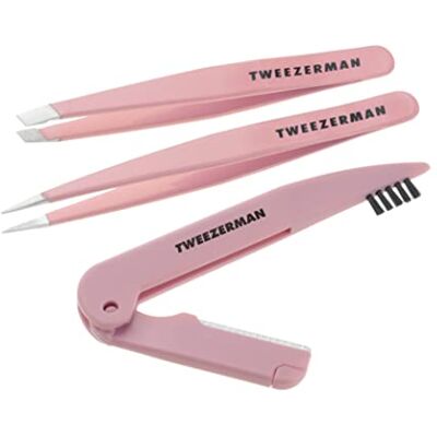 Tweezerman Exclusive Rose Tea Brow Sculpting Set Tweezerman Exclusive Rose Tea Brow Sculpting Set