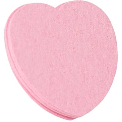 Bbajszx 50Pcs Heart Shaped Wood Fiber Facial Cleaning Tools Kind on Skin and Great for Dirt Facial Cleansing Puff Bbajszx 50Pcs Heart Shaped Wood Fiber Facial Cleaning Tools Kind on Skin and Great for Dirt Facial Cleansing Puff