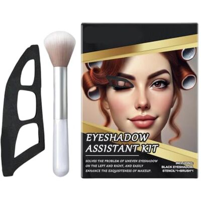 Etracrec Makeup Artist Eyeshadow Stencil with Brush and Shape Guides Placement Guide for Learning Eyeshadow Positioning, Three Opening Shapes, Brush Included for Application Tasks Etracrec Makeup Artist Eyeshadow Stencil with Brush and Shape Guides Placement Guide for Learning Eyeshadow Positioning, Three Opening Shapes, Brush Included for Application Tasks