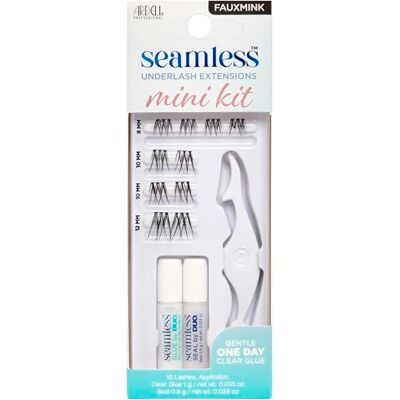 Ardell Seamless Underlash Extensions Mini Eyelash Kit, Faux Mink Lash Extension Kit, includes Duo Glue & Seal & Applicator Tool, Customisable Eyelashes, 10 Cluster Lashes Ardell Seamless Underlash Extensions Mini Eyelash Kit, Faux Mink Lash Extension Kit, includes Duo Glue & Seal & Applicator Tool, Customisable Eyelashes, 10 Cluster Lashes