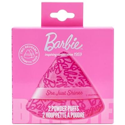 Barbie Make-Up Powder Puff Duo – 2 Pack Reusable Triangle Powder Puffs for Loose & Pressed Powder – Ultra Soft Applicator – Official Merchandise Barbie Make-Up Powder Puff Duo – 2 Pack Reusable Triangle Powder Puffs for Loose & Pressed Powder – Ultra Soft Applicator – Official Merchandise