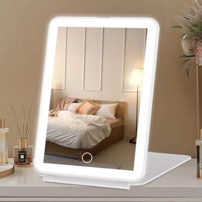 FASCINATE Rechargeable Travel Makeup Mirror with Light FASCINATE Rechargeable Travel Makeup Mirror with Light