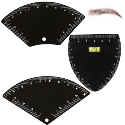 Uanqfegy Metal Eyebrow Stencils for Shaping 3PCS, Eyebrow Ruler Mapping Tool with Measurement Scale for Perfect Symmetrical Brows Triangle Fan Arch Shapes Uanqfegy Metal Eyebrow Stencils for Shaping 3PCS, Eyebrow Ruler Mapping Tool with Measurement Scale for Perfect Symmetrical Brows Triangle Fan Arch Shapes