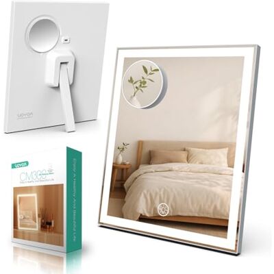 VOYOR Vanity Mirror with Lights, Rechargeable LED Makeup Mirror, 30x25cm VOYOR Vanity Mirror with Lights, Rechargeable LED Makeup Mirror, 30x25cm