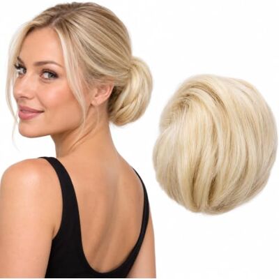 CAISHA Synthetic Ballerina Donut Bun Hairpiece Platinum Blonde DC9 Heat Resistant Smooth Straight Updo Extension MultiColor Sleek Volume Comb Pocket Chignon Topknot Fake Hairband Styling Piece CAISHA Synthetic Ballerina Donut Bun Hairpiece Platinum Blonde DC9 Heat Resistant Smooth Straight Updo Extension MultiColor Sleek Volume Comb Pocket Chignon Topknot Fake Hairband Styling Piece