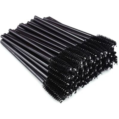 CHAOHAOKE 50 Pack Black Disposable Eyelash Brushes Makeup Applicators Ideal for eyelash and eyebrow make-up, suitable for salons and home use, practical set for everyday use CHAOHAOKE 50 Pack Black Disposable Eyelash Brushes Makeup Applicators Ideal for eyelash and eyebrow make-up, suitable for salons and home use, practical set for everyday use
