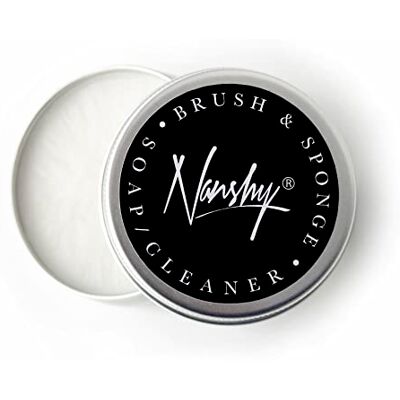 Nanshy Make up Brush Cleaner & Makeup Sponge Cleaner Organic Natural, Vegan, Cruelty-free, Alcohol-free Handmade in the UK Easy to use (soap in a tin) 40g Nanshy Make up Brush Cleaner & Makeup Sponge Cleaner Organic Natural, Vegan, Cruelty-free, Alcohol-free Handmade in the UK Easy to use (soap in a tin) 40g