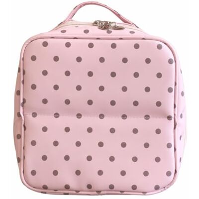 CLBDRESS Foldable Polka Dot Cosmetic Organizer Bag with Mirror Large Waterproof Multi-Compartment Travel Bag Brush Slots Portable Hanging Toiletry Bag CLBDRESS Foldable Polka Dot Cosmetic Organizer Bag with Mirror Large Waterproof Multi-Compartment Travel Bag Brush Slots Portable Hanging Toiletry Bag