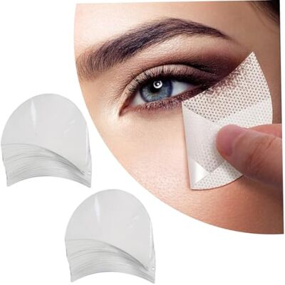 Comebachome Eyeshadow Tape, 100PCS Eyeshadow Shield for Prevent Makeup Residue, Self-Adhesive Stencil, Makeup Tape for, Eyelash Extensions, Perming, Tinting, Décor intérieur pour la maison Comebachome Eyeshadow Tape, 100PCS Eyeshadow Shield for Prevent Makeup Residue, Self-Adhesive Stencil, Makeup Tape for, Eyelash Extensions, Perming, Tinting, Décor intérieur pour la maison