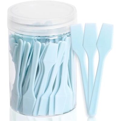 Xinglongs Face Mask Brush 300pcs Face Mask Applicator Cosmetic Spatulas Scoop Face Cream Mask Mud Mixing Plastic Spoon Beauty DIY Tools Eyes Facial Makeup Applicator For Cosmetic Makeup(SKY BLUE) Xinglongs Face Mask Brush 300pcs Face Mask Applicator Cosmetic Spatulas Scoop Face Cream Mask Mud Mixing Plastic Spoon Beauty DIY Tools Eyes Facial Makeup Applicator For Cosmetic Makeup(SKY BLUE)