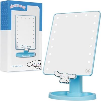 Get Trend Sanrio Cinnamoroll Vanity Makeup Mirror with Lights, Dressing Tabletop LED Mirror with Trinket Tray, Compact & Battery Operated Travel Essentials, Gifts for Women Girls (Blue Cinnamoroll) Get Trend Sanrio Cinnamoroll Vanity Makeup Mirror with Lights, Dressing Tabletop LED Mirror with Trinket Tray, Compact & Battery Operated Travel Essentials, Gifts for Women Girls (Blue Cinnamoroll)