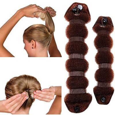 JIAHAO CareforYou Beauty Buns Magic Hair Styling Styler Twist Ring Former Shaper Doughnut Donut Chignon Bun Maker Clip Hair Curler Accessory Small and Large (Brown) JIAHAO CareforYou Beauty Buns Magic Hair Styling Styler Twist Ring Former Shaper Doughnut Donut Chignon Bun Maker Clip Hair Curler Accessory Small and Large (Brown)