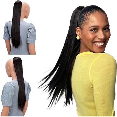 CAISHA 26" Hair Piece Ponytail Drawstring Toggle Dark Brown PH602 CAISHA 26" Hair Piece Ponytail Drawstring Toggle Dark Brown PH602