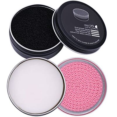 DUcare 2Pcs Makeup Brush Cleaner Set Solid Soap & Color Removal Sponge DUcare 2Pcs Makeup Brush Cleaner Set Solid Soap & Color Removal Sponge