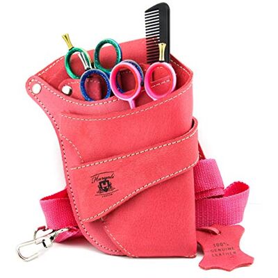 Haryali London Hairdressing Tool Belt Pink Tool Belt Pouch Sustainable Leather Hairdresser Bag Multi Pocket Scissors Holder Barber Style Adjustable Belt Pouch Haryali London Hairdressing Tool Belt Pink Tool Belt Pouch Sustainable Leather Hairdresser Bag Multi Pocket Scissors Holder Barber Style Adjustable Belt Pouch