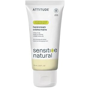 ATTITUDE Hand Cream for Sensitive Skin with Oat and Argan Oil, EWG Verified, Dermatologically Tested, Vegan, 75 mL ATTITUDE Hand Cream for Sensitive Skin with Oat and Argan Oil, EWG Verified, Dermatologically Tested, Vegan, 75 mL