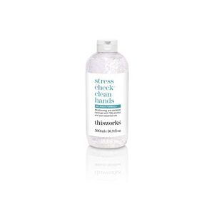 This Works Stress Check Clean Hands Antibacterial Gel, with Hyaluronic Acid to Clean & Protect, 70% Alcohol & Essential Oils of Lavender, Neroli & Camomile. Kills 99.9% of Bacteria, 500ml