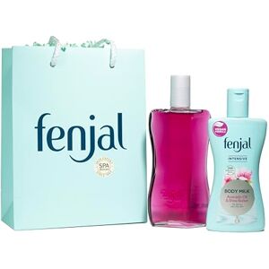 Fenjal Intensive bath luxury gifting set For deep nourishment and relaxation Gift set Contain : 1x Oil & Care Foam Bath 200 ml , 1x Body Milk 200ml Fenjal Intensive bath luxury gifting set For deep nourishment and relaxation Gift set Contain : 1x Oil & Care Foam Bath 200 ml , 1x Body Milk 200ml