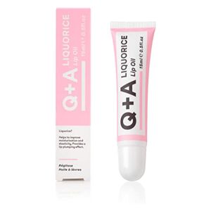 Q+A Liquorice Lip Oil. A hydrating, healing and plumping lip oil. 15ml/0.5fl.oz