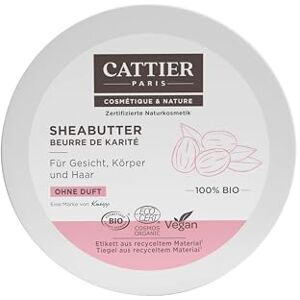 CATTIER PARIS Shea Butter 100% Organic Unscented Certified Natural Cosmetics 100 g CATTIER PARIS Shea Butter 100% Organic Unscented Certified Natural Cosmetics 100 g