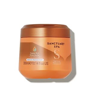 SANCTUARY Spa Super Rich Shea Butter, No Mineral Oil, Cruelty Free and Vegan Shea Butter Moisturiser, 300 g, Orange SANCTUARY Spa Super Rich Shea Butter, No Mineral Oil, Cruelty Free and Vegan Shea Butter Moisturiser, 300 g, Orange