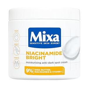 Mixa Cream, Niacinamide Bright Moisturizing Anti-Dark Spot Cream, Body Care Dark Spot Corrector for Uneven Tone, with 9% Niacinamide, Shea Butter & Vitamin C, 400ml Mixa Cream, Niacinamide Bright Moisturizing Anti-Dark Spot Cream, Body Care Dark Spot Corrector for Uneven Tone, with 9% Niacinamide, Shea Butter & Vitamin C, 400ml