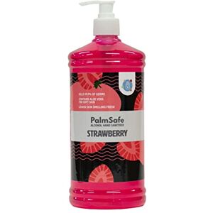 Palm Strawberry Alcohol Hand Sanitiser 1 Litre Pump Bottle Palm Strawberry Alcohol Hand Sanitiser 1 Litre Pump Bottle