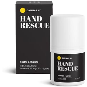 CANNARAY Hand Rescue CBD Hand Cream for Dry Hands 750mg Moisturising Cream with CBD 50ml CANNARAY Hand Rescue CBD Hand Cream for Dry Hands 750mg Moisturising Cream with CBD 50ml