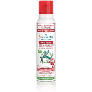Puressentiel Bite & Sting Repellent & Soothing Spray 200 ml – Mosquito, Insect, Fly, Tick Repellent – Effective Up To 7 Hours – 100% Plant Origin – Deet Free – Child Safe Puressentiel Bite & Sting Repellent & Soothing Spray 200 ml – Mosquito, Insect, Fly, Tick Repellent – Effective Up To 7 Hours – 100% Plant Origin – Deet Free – Child Safe