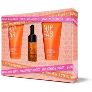 Nip+Fab Brightness Boost Gift Set, Contains 3 Large Deluxe Sized Products, Vitamin C Fix Concentrate 10ml, Vitamin C Fix Serum 20ml, Vitamin C Fix Hybrid Gel Cream 20ml, Stocking Filler Nip+Fab Brightness Boost Gift Set, Contains 3 Large Deluxe Sized Products, Vitamin C Fix Concentrate 10ml, Vitamin C Fix Serum 20ml, Vitamin C Fix Hybrid Gel Cream 20ml, Stocking Filler