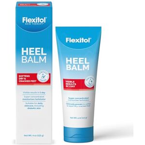 Flexitol Cracked Heel Balm, Visible Results in 1 Day, For Extremely Dry Feet & Cracked Heels, Removes Hard Skin, 25% Urea, Medically Proven Foot Cream, Suitable for Diabetics, 1 x 112g Flexitol Cracked Heel Balm, Visible Results in 1 Day, For Extremely Dry Feet & Cracked Heels, Removes Hard Skin, 25% Urea, Medically Proven Foot Cream, Suitable for Diabetics, 1 x 112g