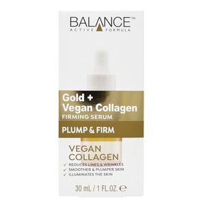 Balance Active Formula Gold and Vegan Collagen Rejuvenating Serum - Light-Weight and Non-Greasy, Rejuvenating and Repairing, Plumper Appearance, Clear, 30 ml