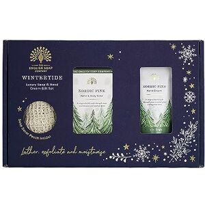 The English Soap Company Wintertide Nordic Pine Luxury Soap & Hand Cream Hand Care Gift Set