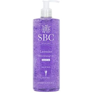 SBC Skincare Lavender Moisturising Gel 500ml Lavender Moisturiser For Face And Body Lavender Body Lotion Vegan Friendly Gel With Lavender Oil Cooling After Sun Gel SBC Skincare Lavender Moisturising Gel 500ml Lavender Moisturiser For Face And Body Lavender Body Lotion Vegan Friendly Gel With Lavender Oil Cooling After Sun Gel