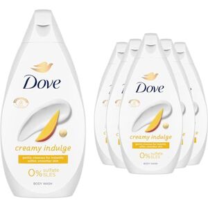 Dove Creamy Indulge Body Wash shower gel with mango nectar & tropical, floral notes for softer, smoother skin after one shower 6x 450 ml Dove Creamy Indulge Body Wash shower gel with mango nectar & tropical, floral notes for softer, smoother skin after one shower 6x 450 ml