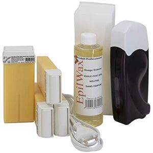 EpilWax Complete Hair Removal Waxing Kit with Wax Roll-on Cartridges, Roll On Wax Heater, 100 Strips and Waxing Oil (White (Vanilla), 4) EpilWax Complete Hair Removal Waxing Kit with Wax Roll-on Cartridges, Roll On Wax Heater, 100 Strips and Waxing Oil (White (Vanilla), 4)