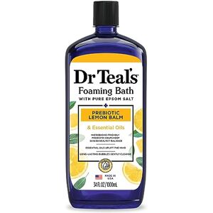 Dr Teal's Foaming Bath with Pure Epsom Salt Prebiotic Lemon Balm with Essential Oils 1L Dr Teal's Foaming Bath with Pure Epsom Salt Prebiotic Lemon Balm with Essential Oils 1L