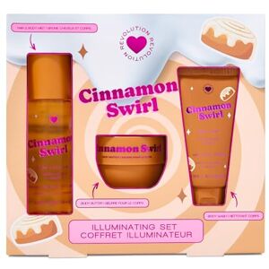 I Heart Revolution Cinnamon Swirl Gift Set, 3-Piece Bath & Body Trio, Festive Cinnamon & Vanilla Scent, Vegan & Cruelty-Free I Heart Revolution Cinnamon Swirl Gift Set, 3-Piece Bath & Body Trio, Festive Cinnamon & Vanilla Scent, Vegan & Cruelty-Free