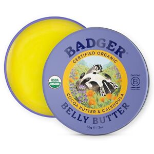 Badger Belly Butter Organic Stretch Mark Cream for Pregnant Belly Rich Hypoallergenic Moisturizing Body Butter with Cocoa Butter & Coconut Oil Deep Hydration for Dry Tight Pregnancy Skin (50 g) Badger Belly Butter Organic Stretch Mark Cream for Pregnant Belly Rich Hypoallergenic Moisturizing Body Butter with Cocoa Butter & Coconut Oil Deep Hydration for Dry Tight Pregnancy Skin (50 g)