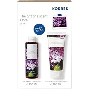 Korres Lilac Shower Gel & Body Milk Set, Value set, 450 ml Korres Lilac Shower Gel & Body Milk Set, Value set, 450 ml