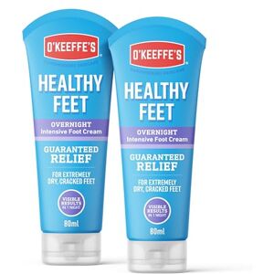 O'Keeffe's O’Keeffe’s Healthy Feet Overnight, 2 x 80ml Tubes – Intensive Foot Cream for Extremely Dry, Cracked Feet Visible Results in 1 Night O'Keeffe's O’Keeffe’s Healthy Feet Overnight, 2 x 80ml Tubes – Intensive Foot Cream for Extremely Dry, Cracked Feet Visible Results in 1 Night