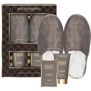 Baylis & Harding Black Pepper & Ginseng Men's Luxury Slipper Gift Set Vegan Friendly (Pack of 1) Baylis & Harding Black Pepper & Ginseng Men's Luxury Slipper Gift Set Vegan Friendly (Pack of 1)