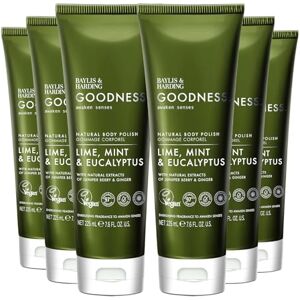 Baylis & Harding Goodness Awaken Lime, Mint & Eucalyptus Body Polish, 225 ml (Pack of 6) Vegan Friendly Baylis & Harding Goodness Awaken Lime, Mint & Eucalyptus Body Polish, 225 ml (Pack of 6) Vegan Friendly