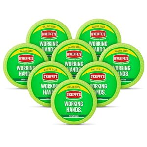 O'Keeffe's Working Hands Value Size Jar 193g (8 Pack) Hand Cream for Extremely Dry, Cracked Hands Instantly Boosts Moisture Levels, Creates a Protective Layer & Prevents Moisture Loss O'Keeffe's Working Hands Value Size Jar 193g (8 Pack) Hand Cream for Extremely Dry, Cracked Hands Instantly Boosts Moisture Levels, Creates a Protective Layer & Prevents Moisture Loss