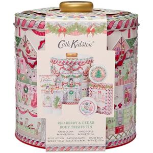 Cath Kidston Hand Cream 100 ml, Body Lotion, Hand Scrub, Hand Balm 3 x 50 ml, Bath Salt Sachets 3 x 20 g, Beauty Treat Tin, Travel Size and Vegan Friendly, Gift For Her, A Doll’s House Collection Cath Kidston Hand Cream 100 ml, Body Lotion, Hand Scrub, Hand Balm 3 x 50 ml, Bath Salt Sachets 3 x 20 g, Beauty Treat Tin, Travel Size and Vegan Friendly, Gift For Her, A Doll’s House Collection